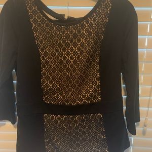 Navy blue top from Ann Taylor